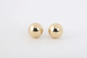 14k Yellow Gold Ball Stud Earrings (0.65g.)