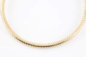 16" 18k Yellow Gold Woven Necklace (38.78g.)