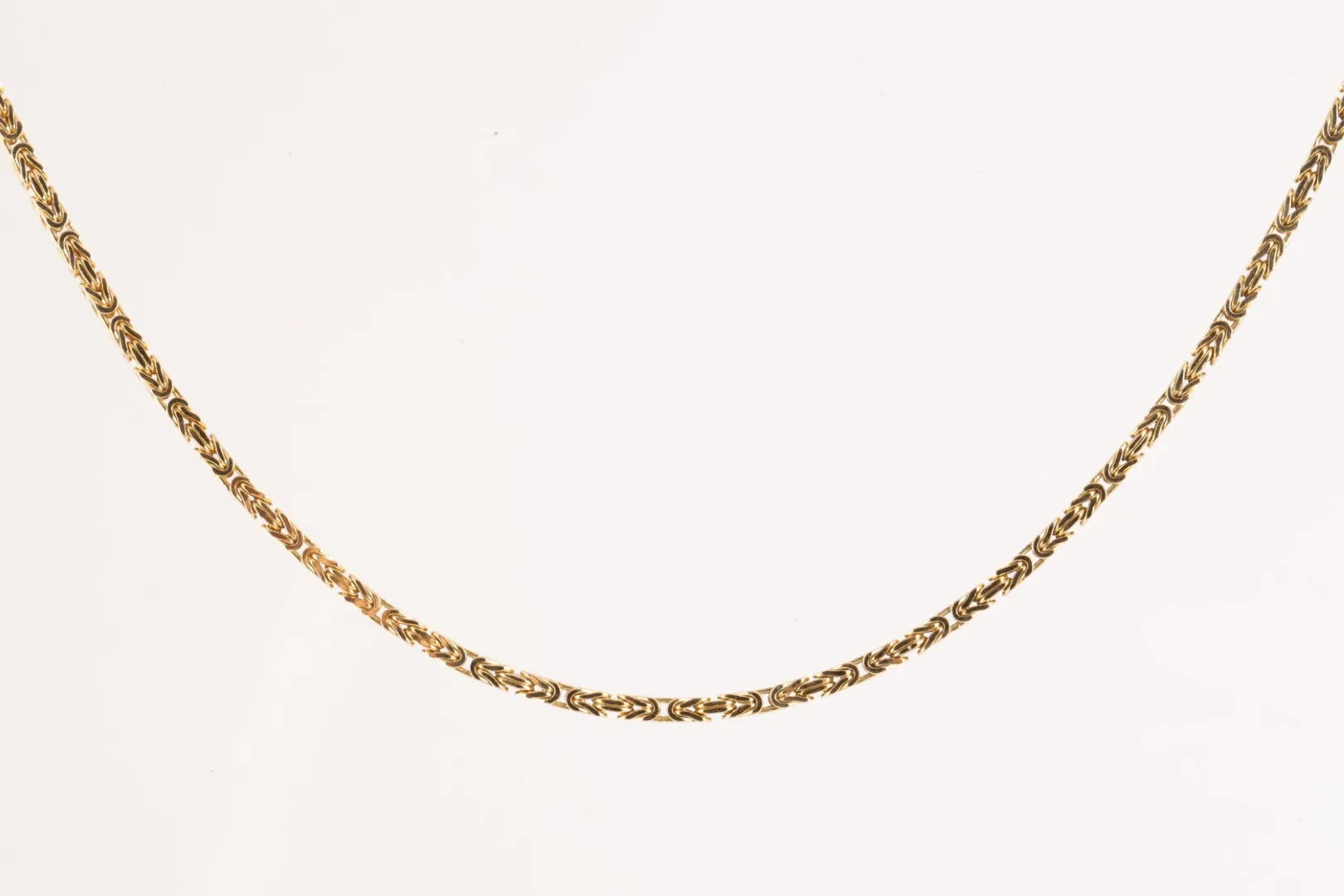 18.5" 14k Yellow Gold Byzantine Chain Necklace (14.98g.)