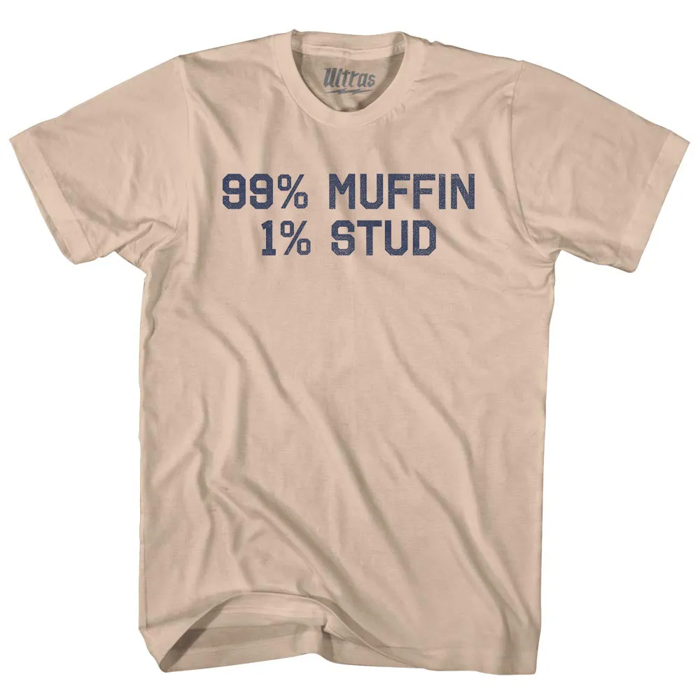 99% Muffin 1% Stud Adult Cotton T-shirt