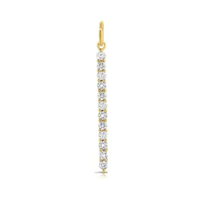 Accent Diamond Imperial Bar Charm