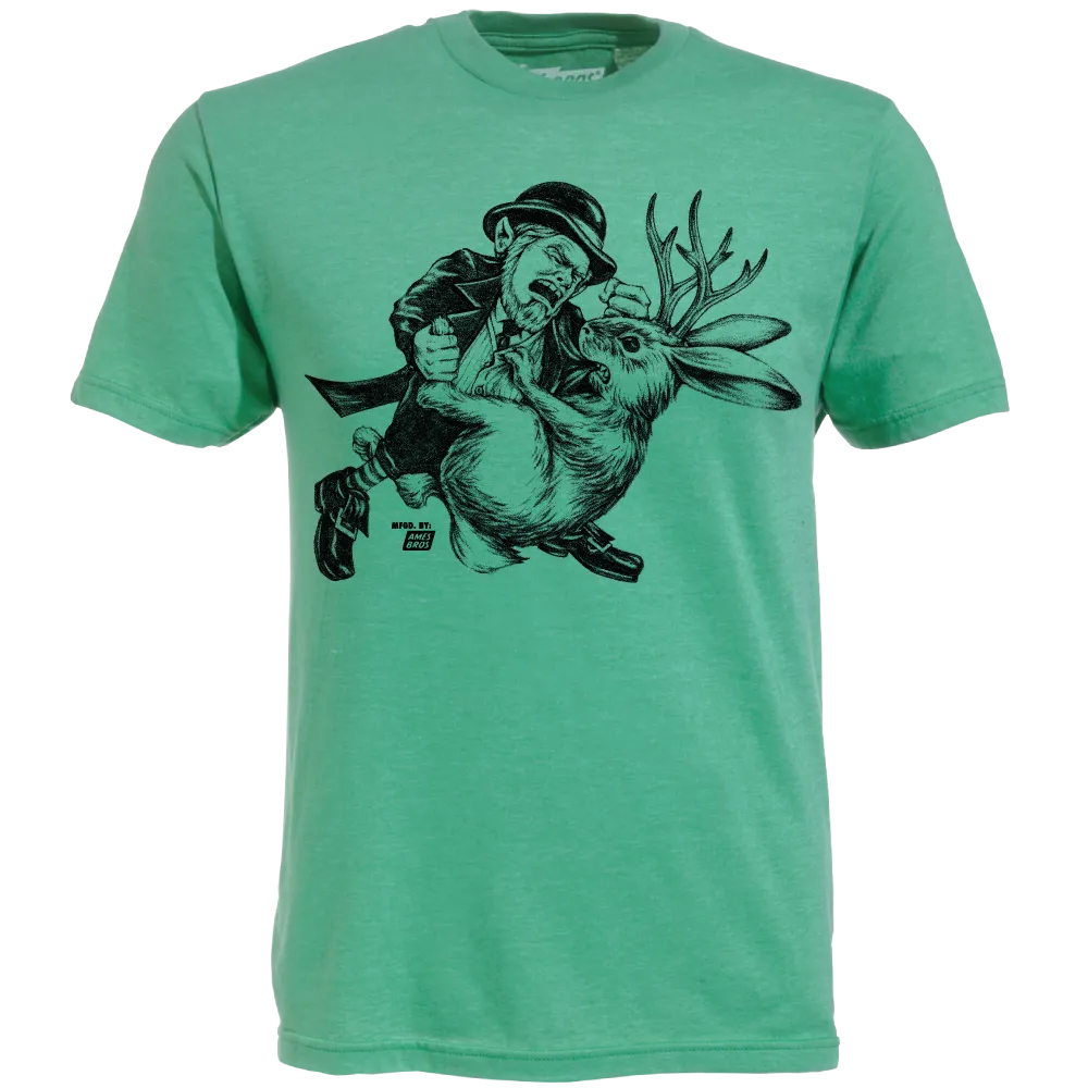 Ames Bros Leprechaun vs Jackelope T-Shirt