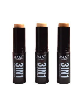 Amuse 3 In 1 Foundation Stick