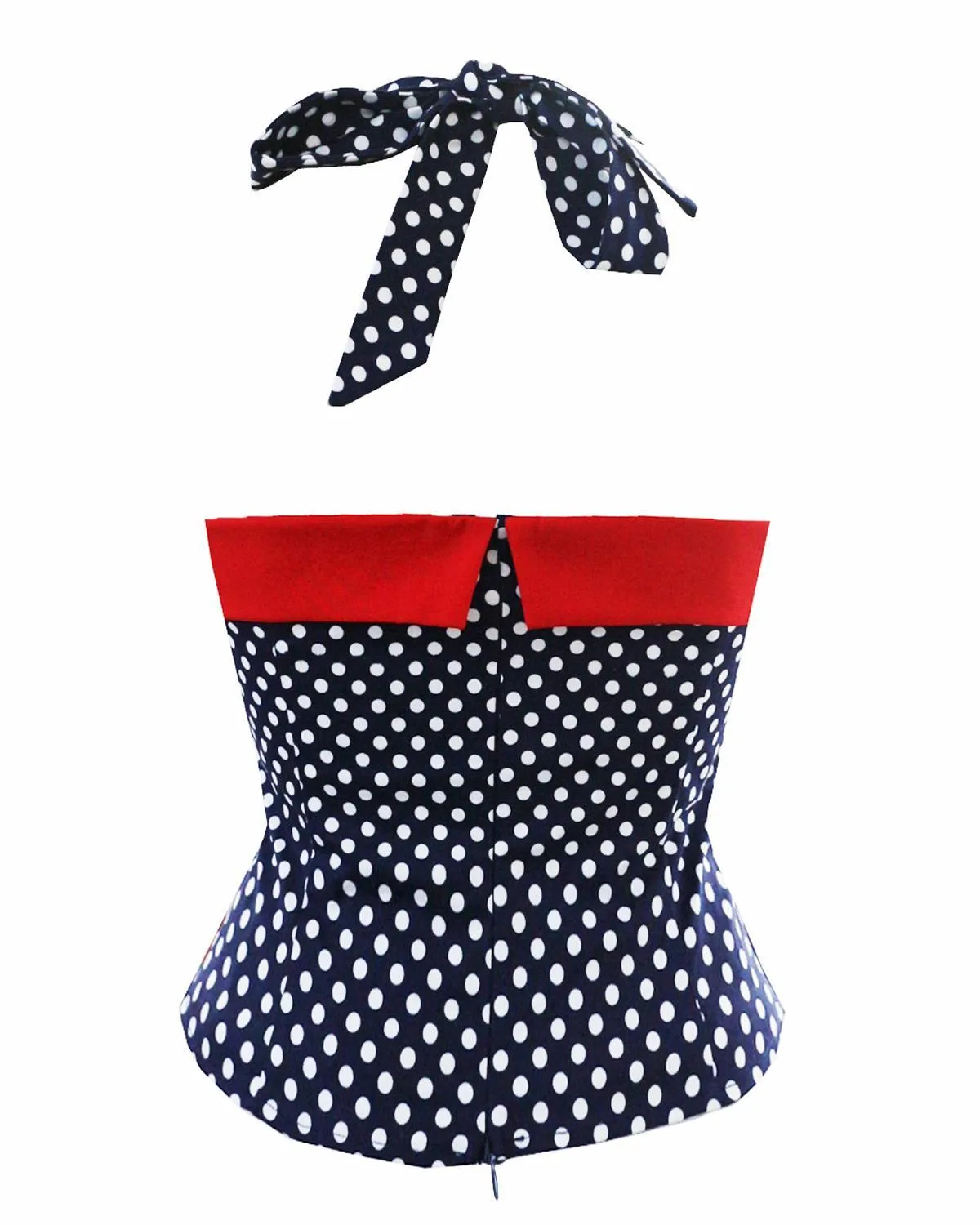 Années 50 Blouse Bretelles Pin Up A pois