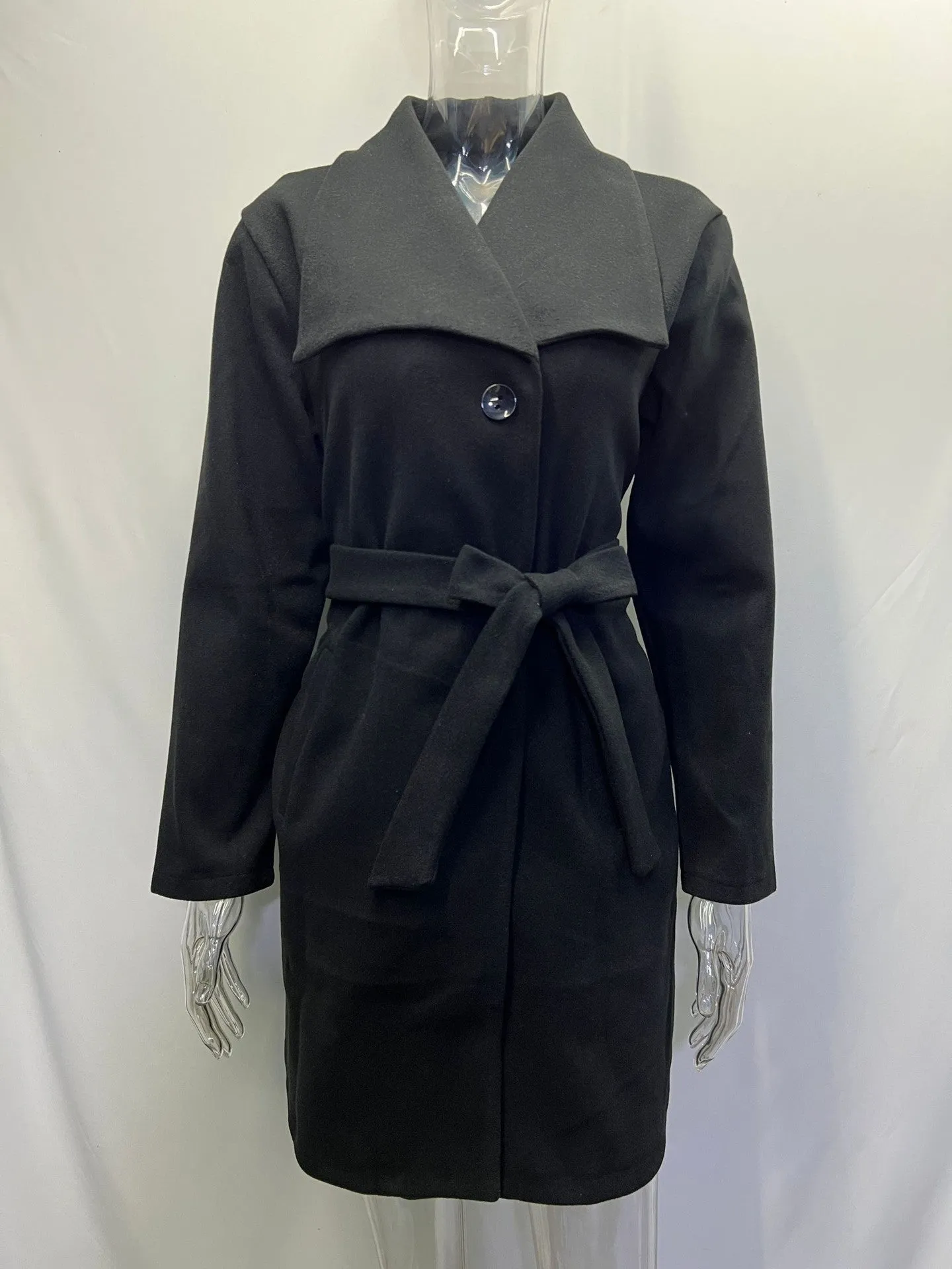 Années 60 Manteau Jackie O' Col Montant