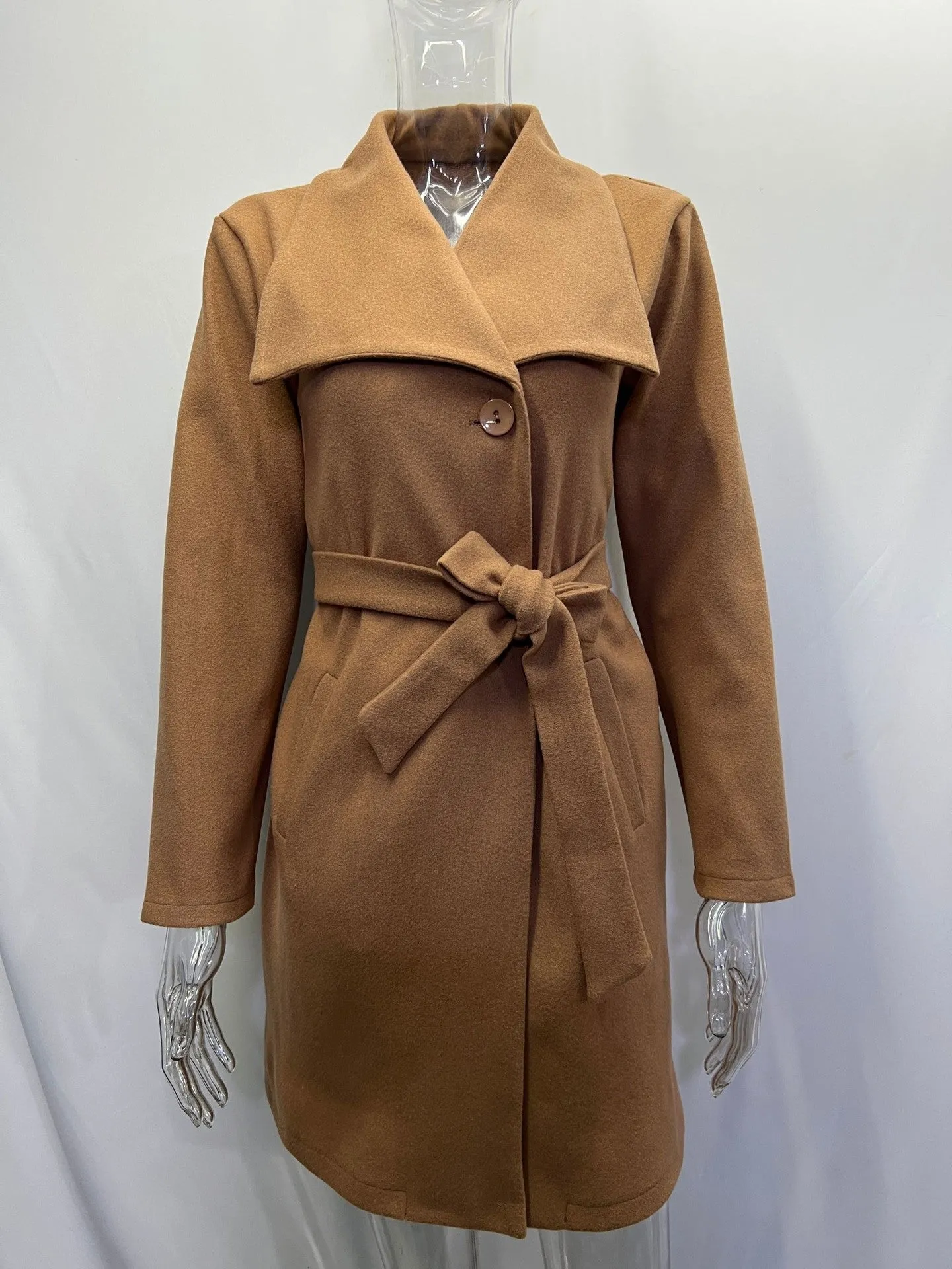 Années 60 Manteau Jackie O' Col Montant