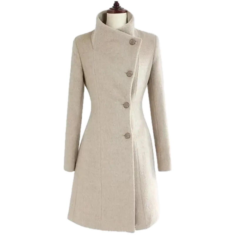 Années 60 Manteau Jackie O' Col Montant