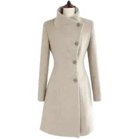 Années 60 Manteau Jackie O' Col Montant