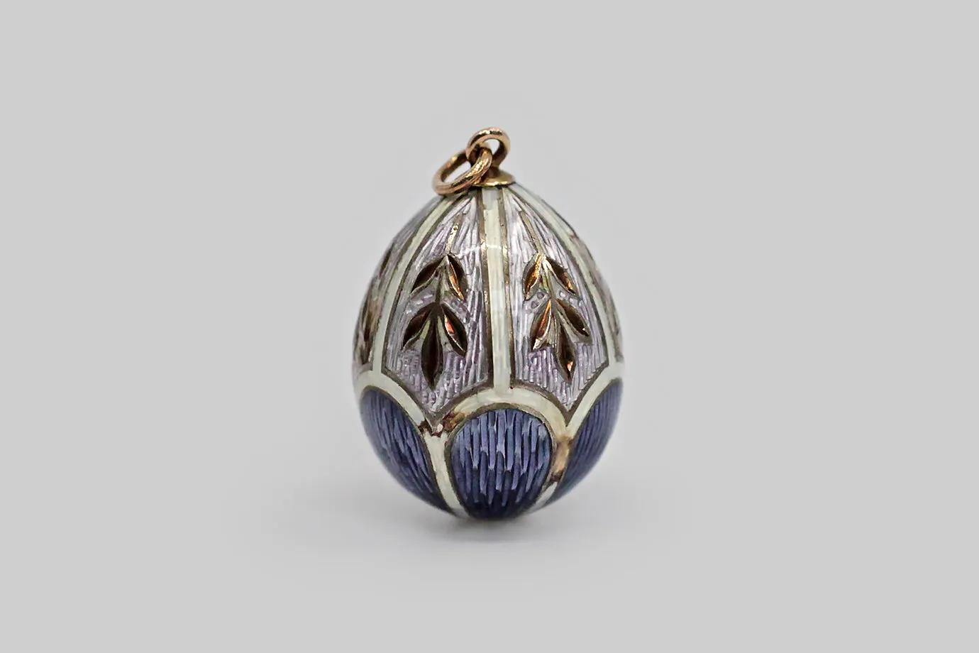 Antique Russian Miniature Egg Pendant