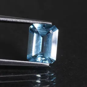 Aquamarine | octagon cut 8x6mm, 1.4 ct. VVS clarity