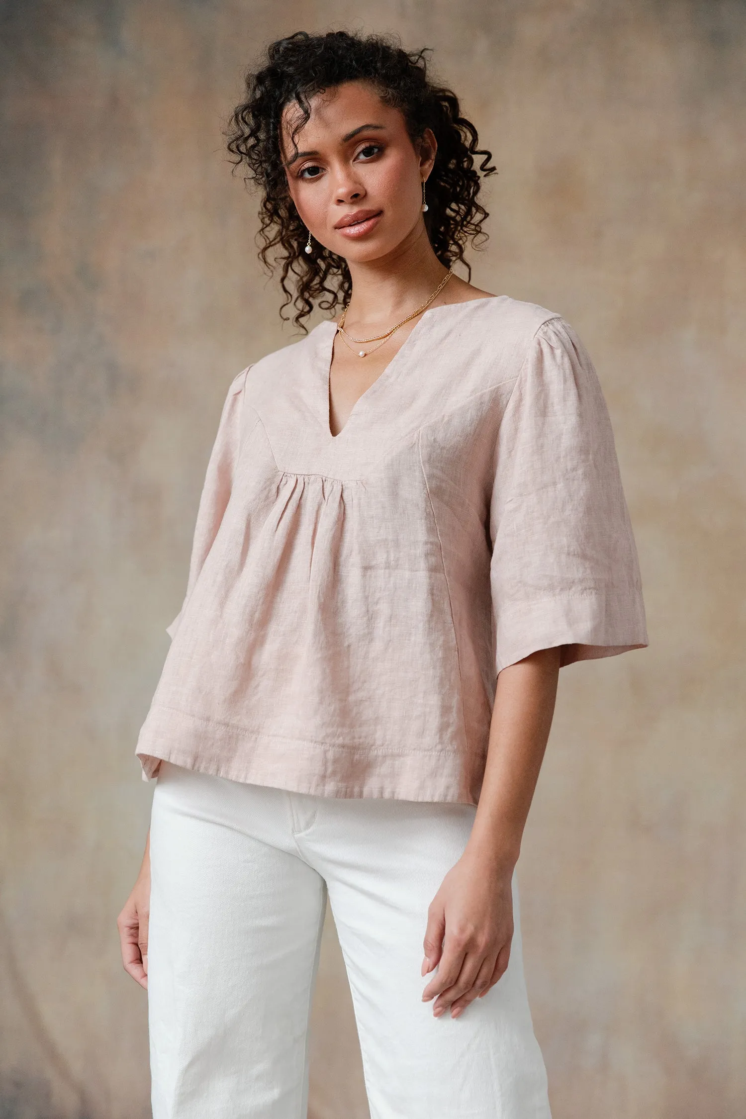 Arianna Linen Top