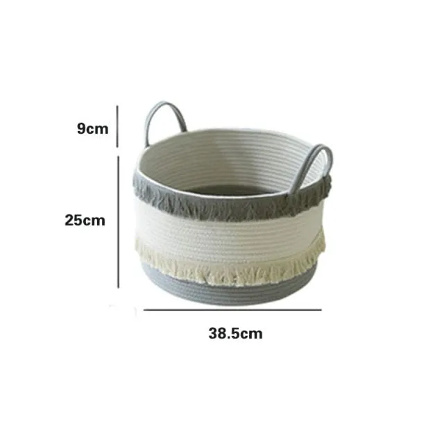 Ashore Shop Classic Rope Woven Style Basket Storage Container