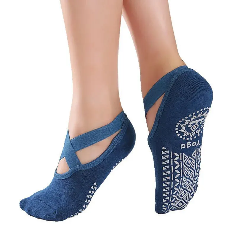 Ashore Shop Dance Sock Slippers Women Yoga Socks Anti Slip Bandage