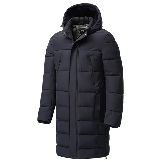 Ashore Shop Mens Long Winter Windproof Hooded Parka