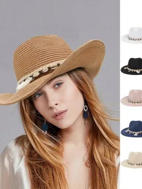 Ashore Shop Women or Men's Western Cowgirl Cowboy Hat Woven