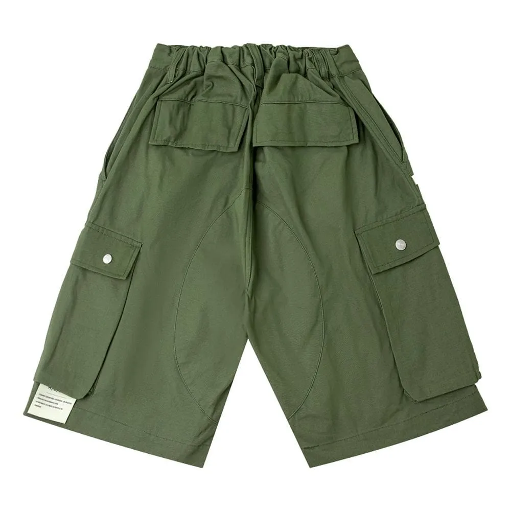 A[S]USL ENGINEER CANVAS SHORTS-OLIVE