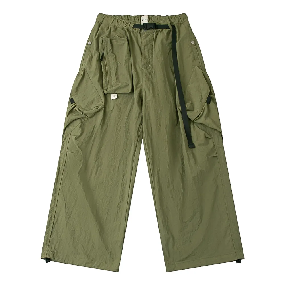 A[S]USL MULTI POCKET BALLOON PANTS-V3-LIGHT OLIVE