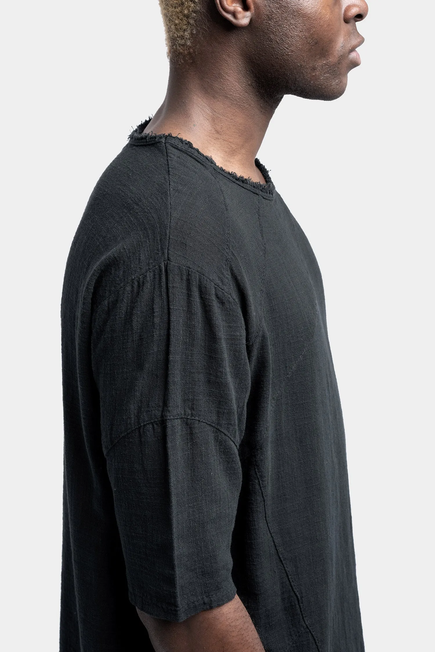 Asymmetrical cotton t-shirt