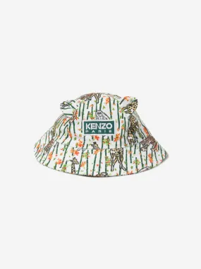 Baby Boys Bamboo Bucket Hat in White