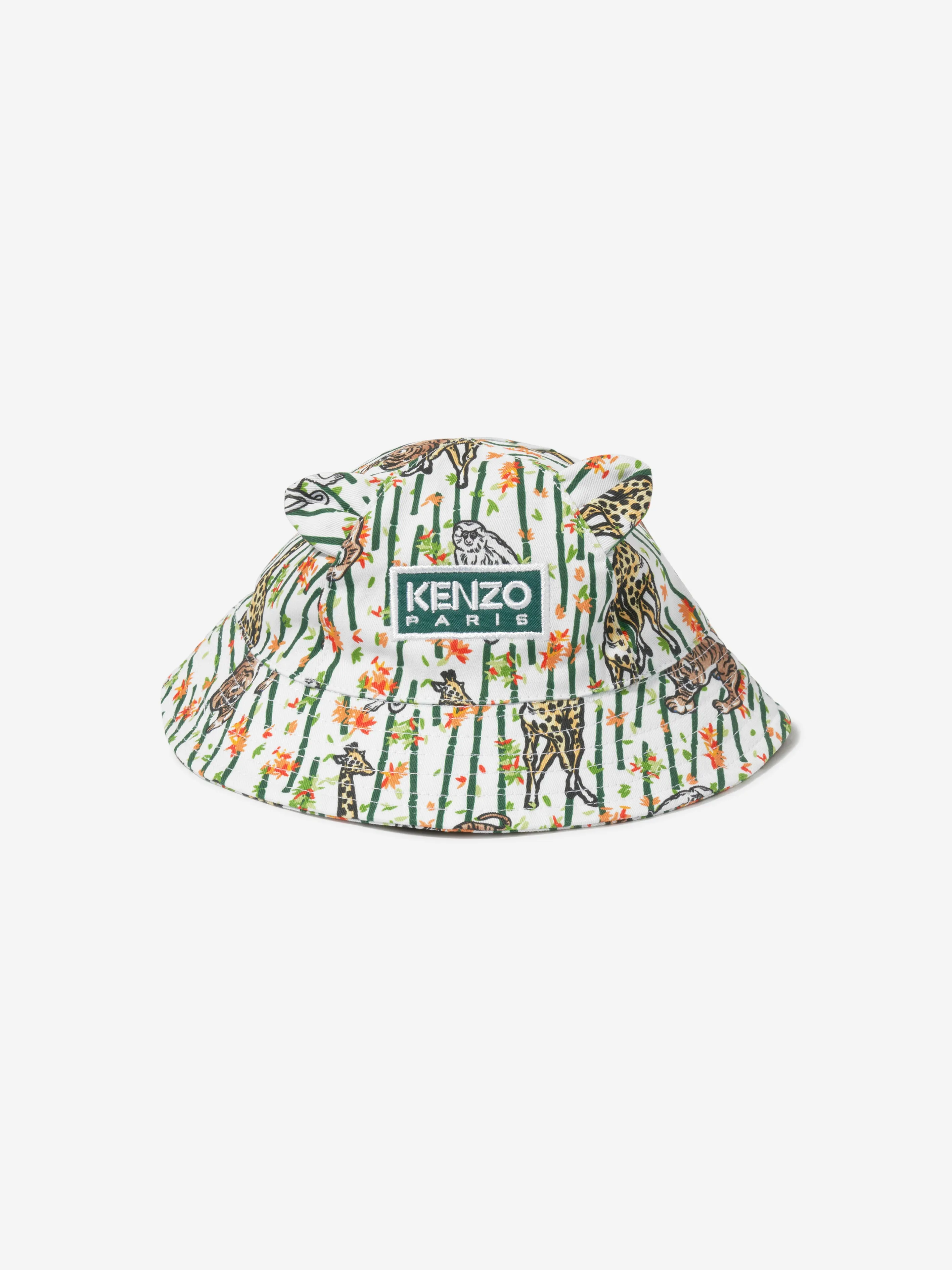 Baby Boys Bamboo Bucket Hat in White