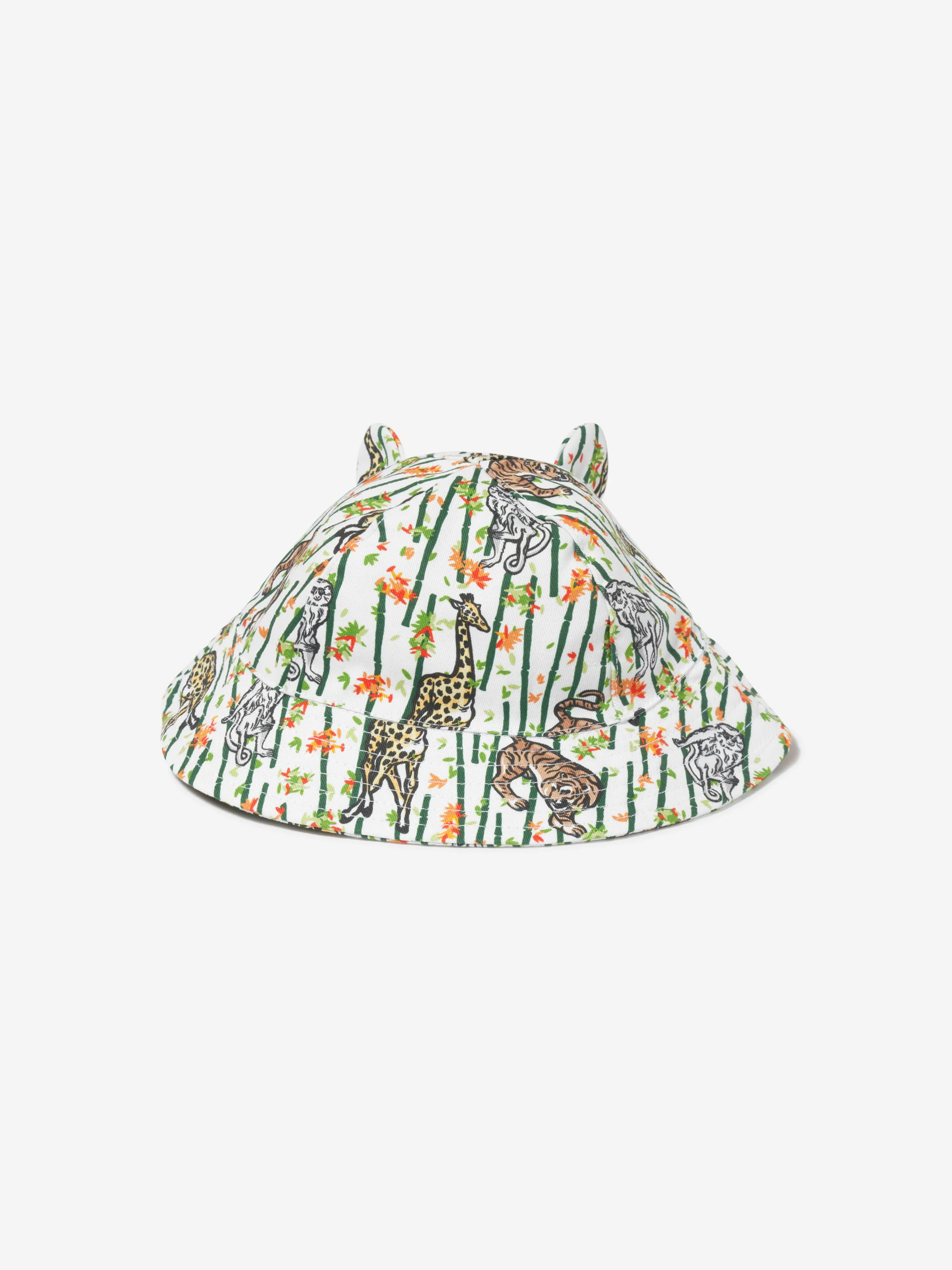 Baby Boys Bamboo Bucket Hat in White