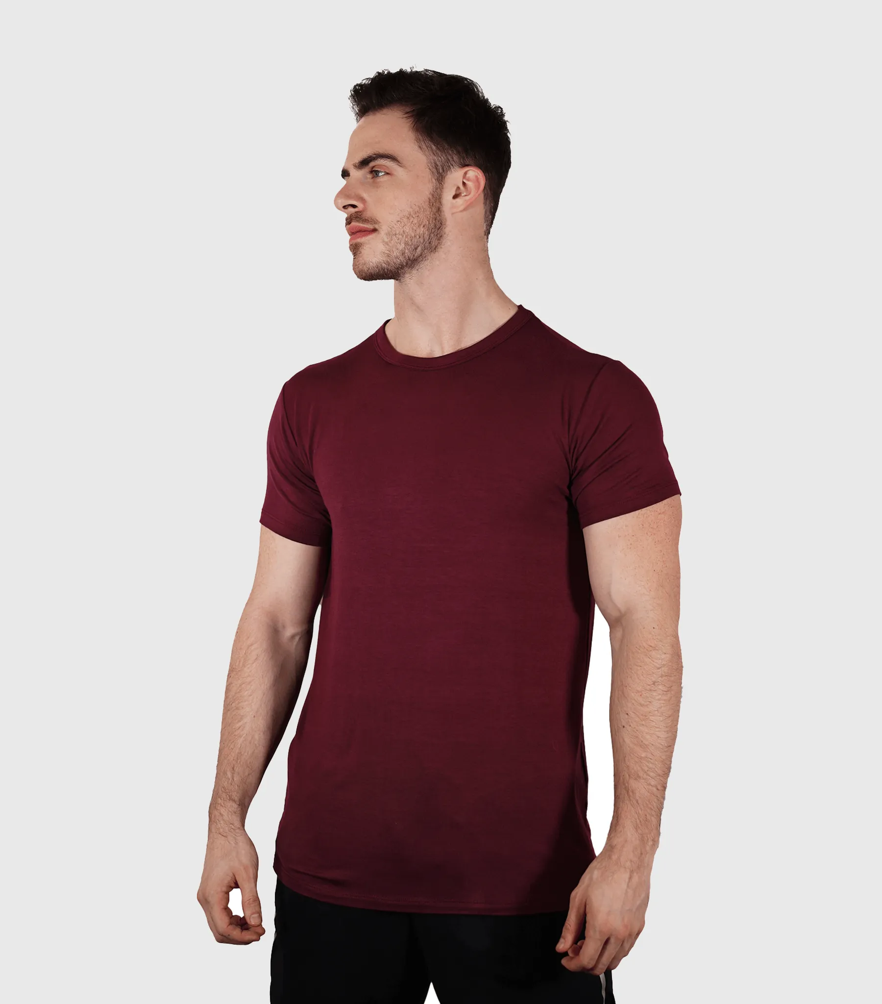 Bamboo Aerotech T-Shirt - Dark Plum