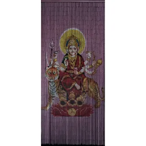 Bamboo Beaded Curtain Hand Painted - Durga