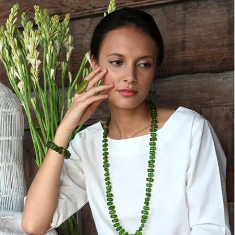 Bamboo Forest Resin Bracelet