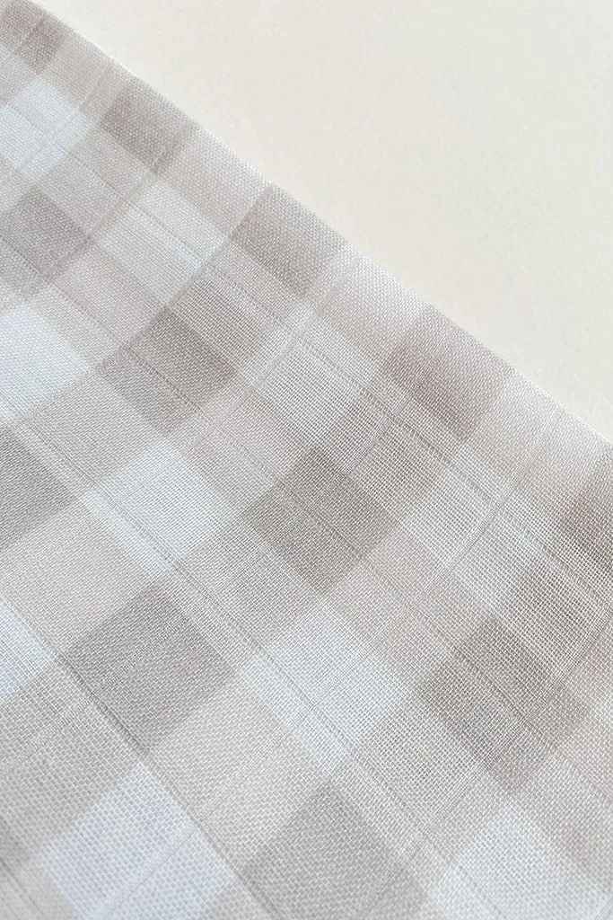 Bamboo Swaddle - Beige Gingham