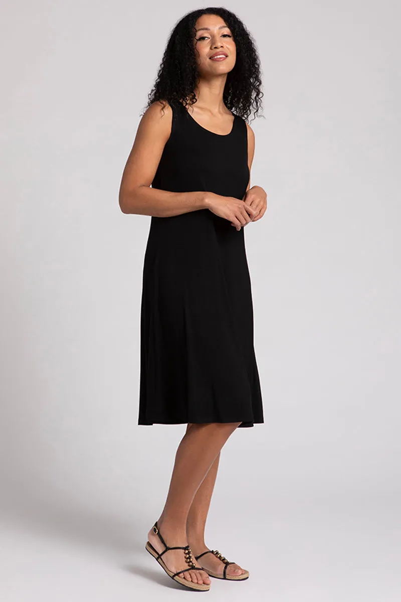 Bamboo Tank Dress Short | Black