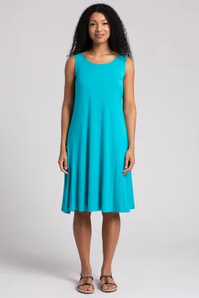 Bamboo Tank Dress Short | Turquoise