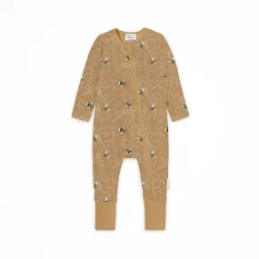 Bamboo Zipsuit - Bumble Bees