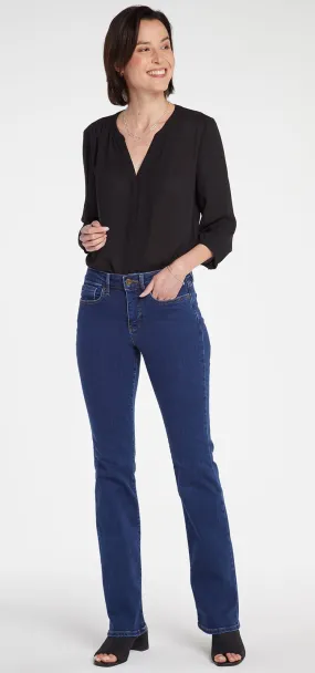 Barbara Bootcut Jeans Mediumblauw Premium Denim (Petite) | Quinn