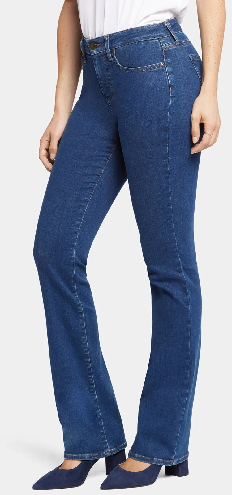 Barbara Bootcut Jeans Mediumblauw Premium Denim | Quinn