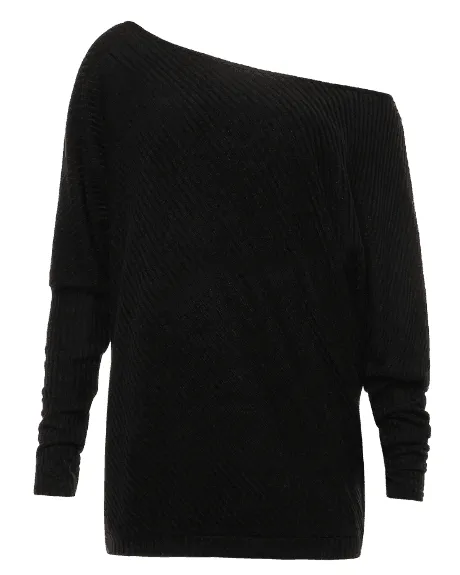 Bat Sleeve Knit Top