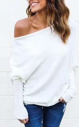 Bat Sleeve Knit Top