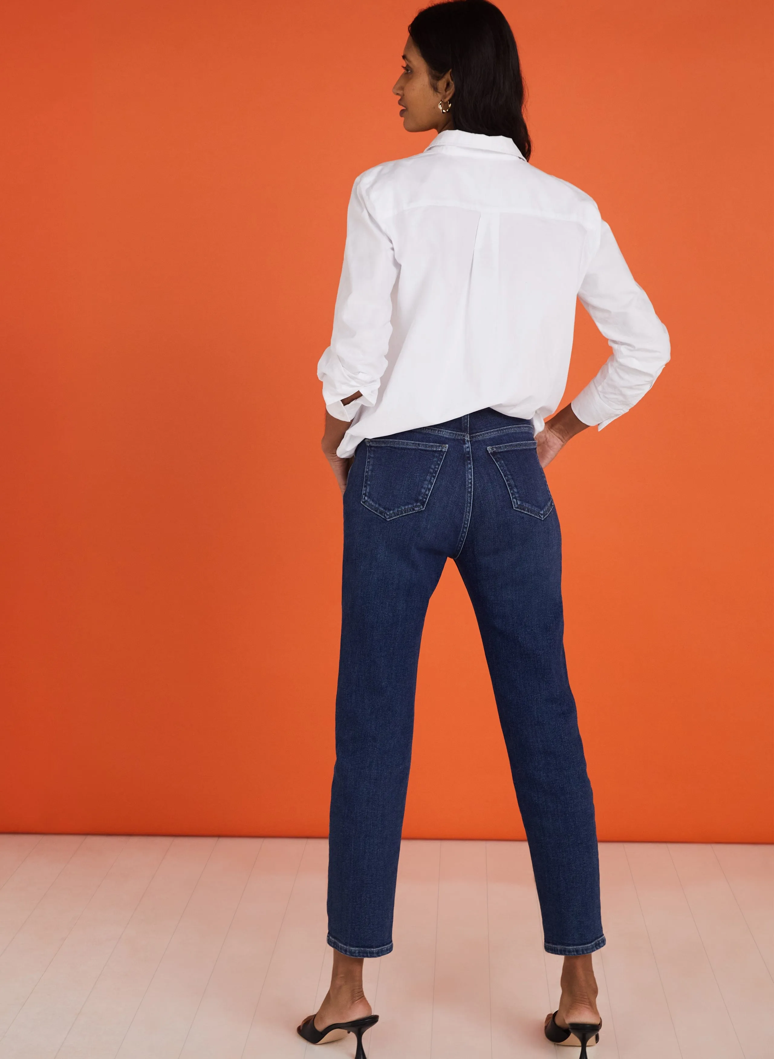 Baukjen Organic Cotton Slim Leg Jeans | Mid Indigo