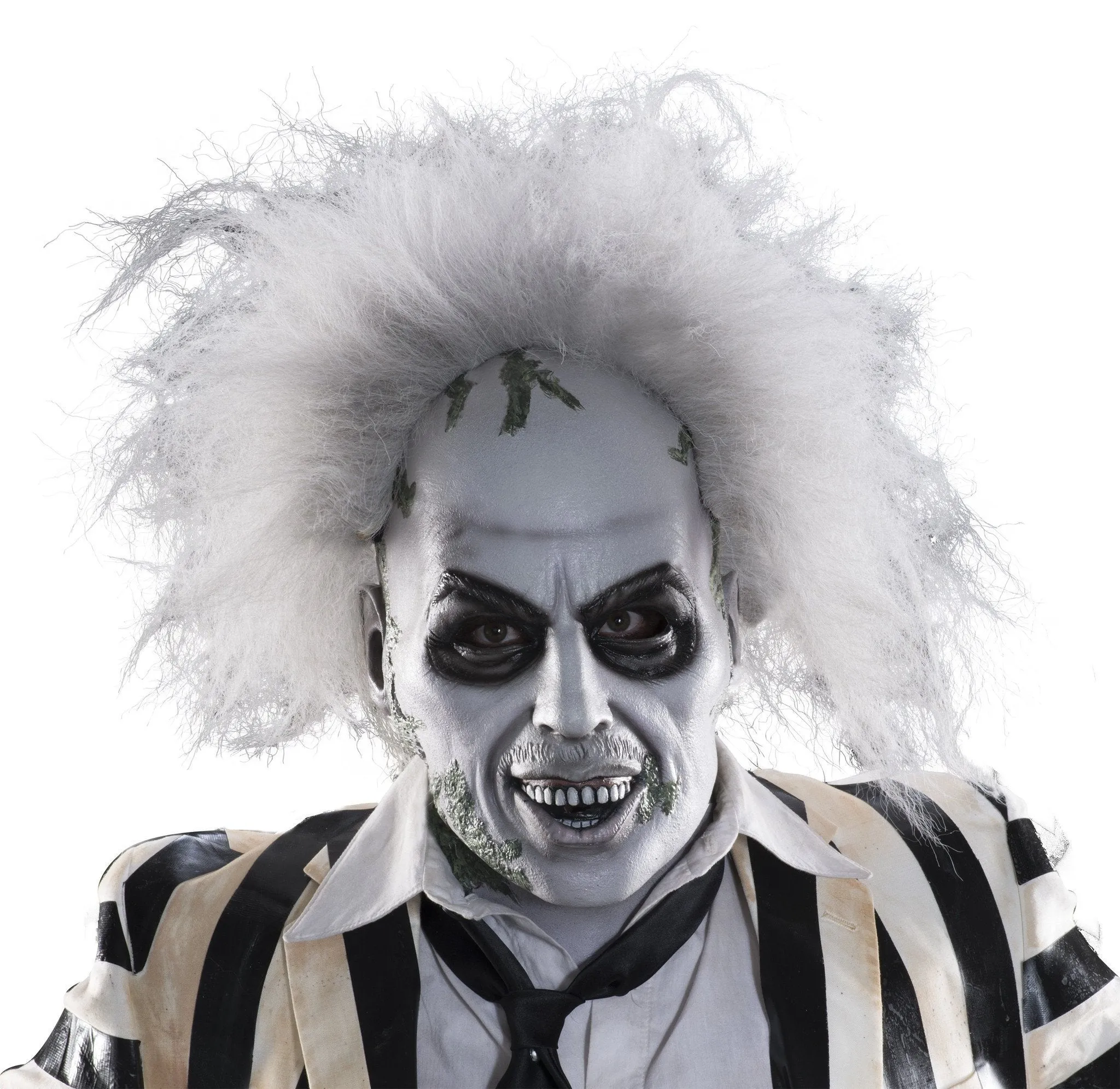 Beetlejuice Overhead Mask With Hair for Adults - Warner Bros Beetlejuice