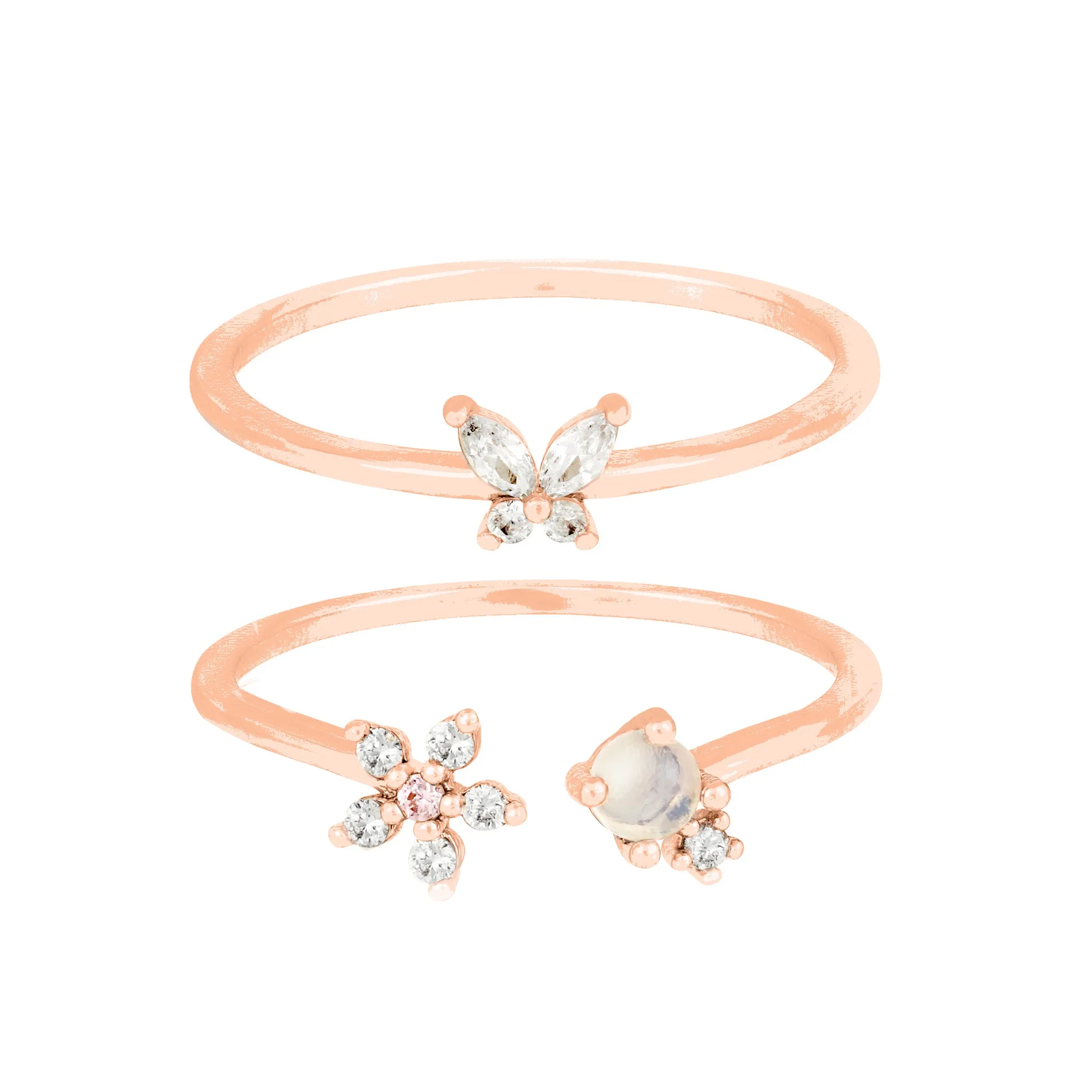 Bloom & Fly Ring Set