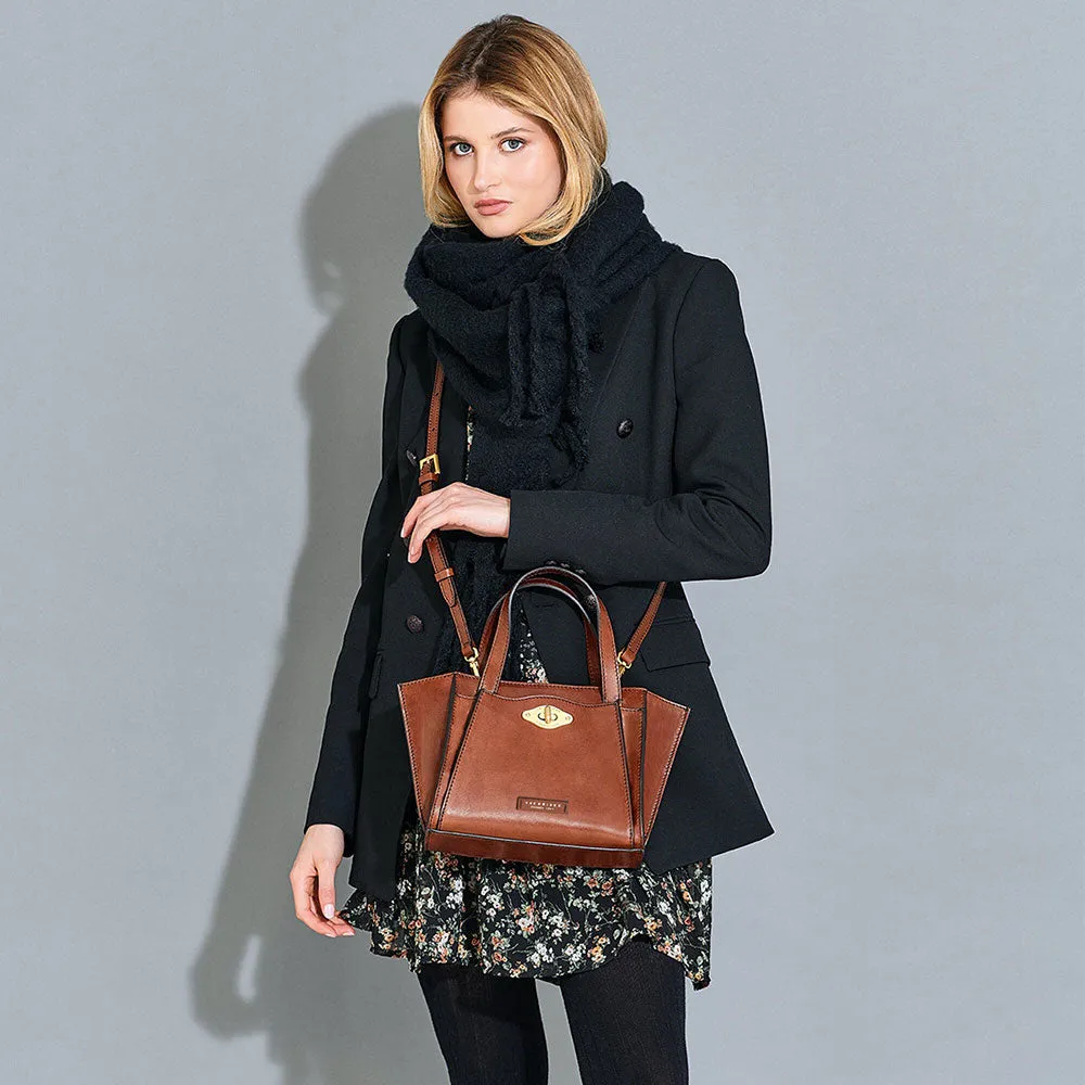 Borsa Donna a Mano e Tracolla THE BRIDGE linea Barbara in Pelle Nera