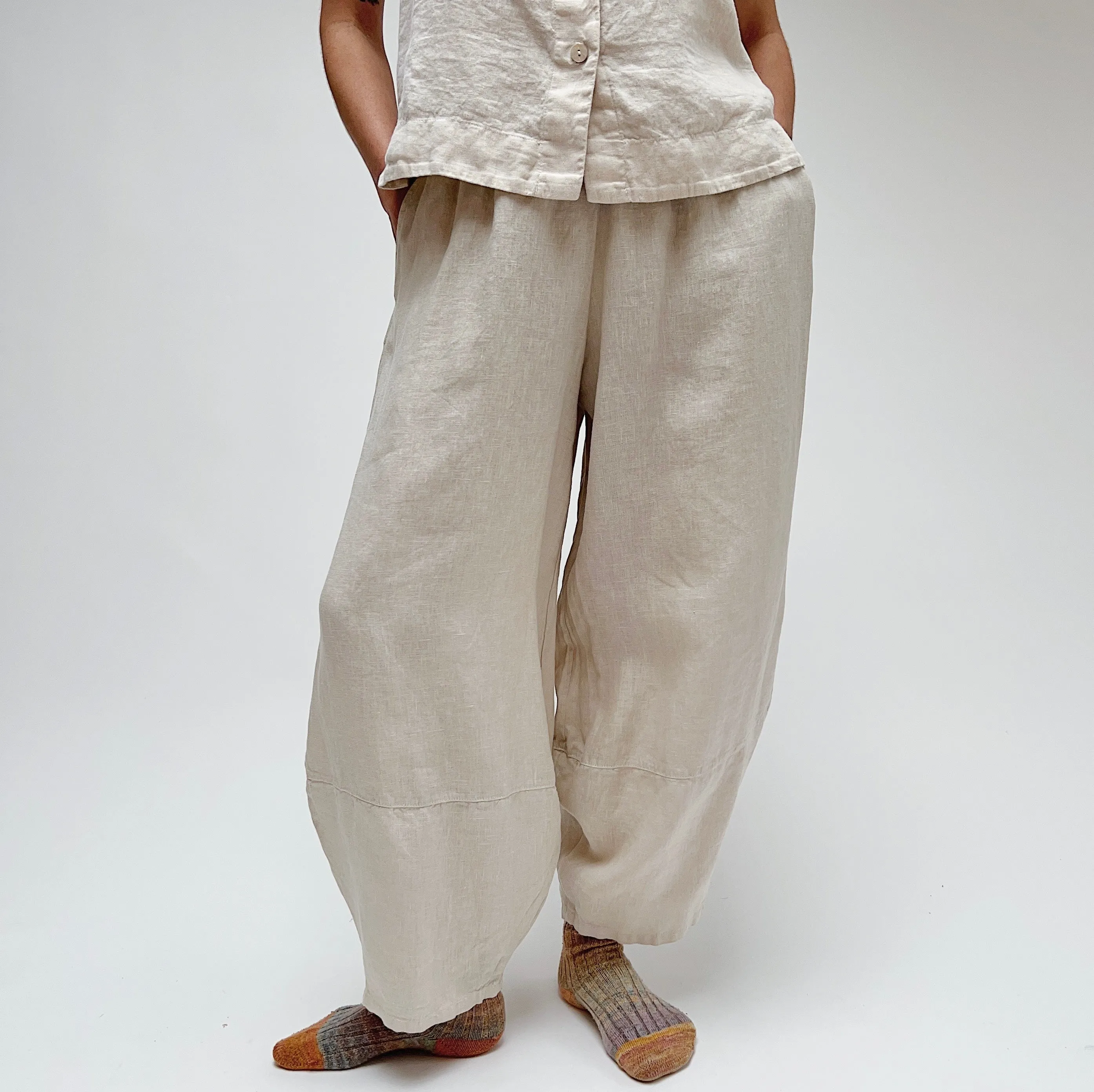 Bryn Walker | Linen Oliver Pant in Tapioca