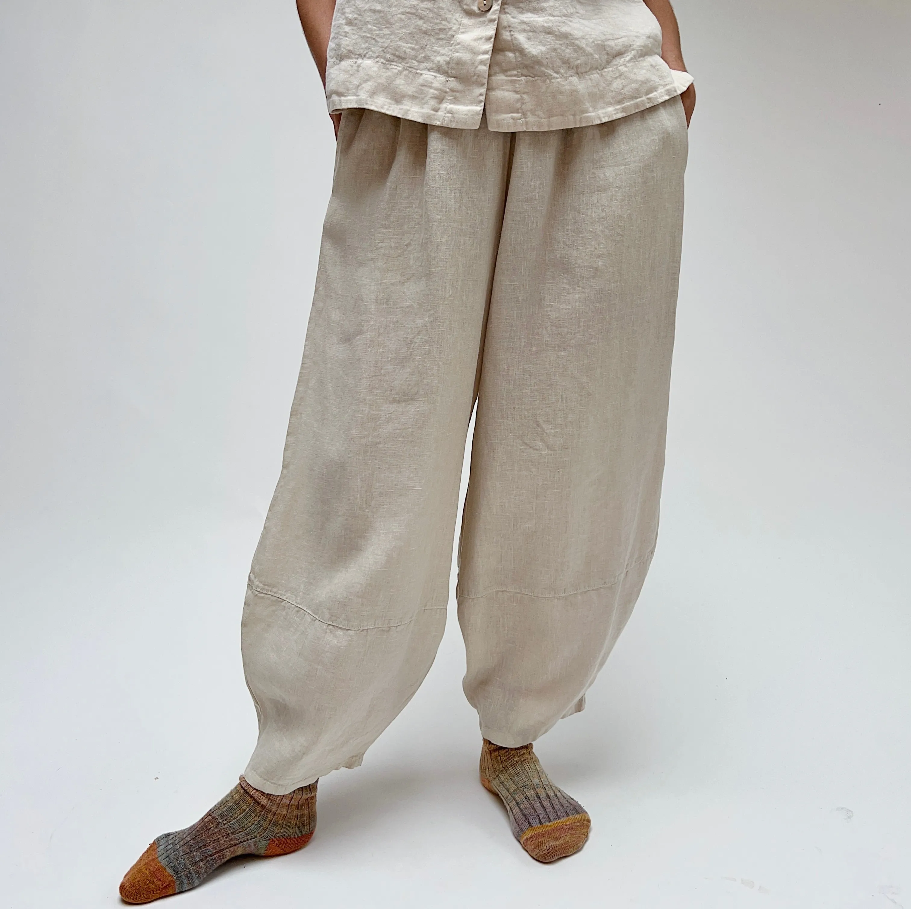 Bryn Walker | Linen Oliver Pant in Tapioca