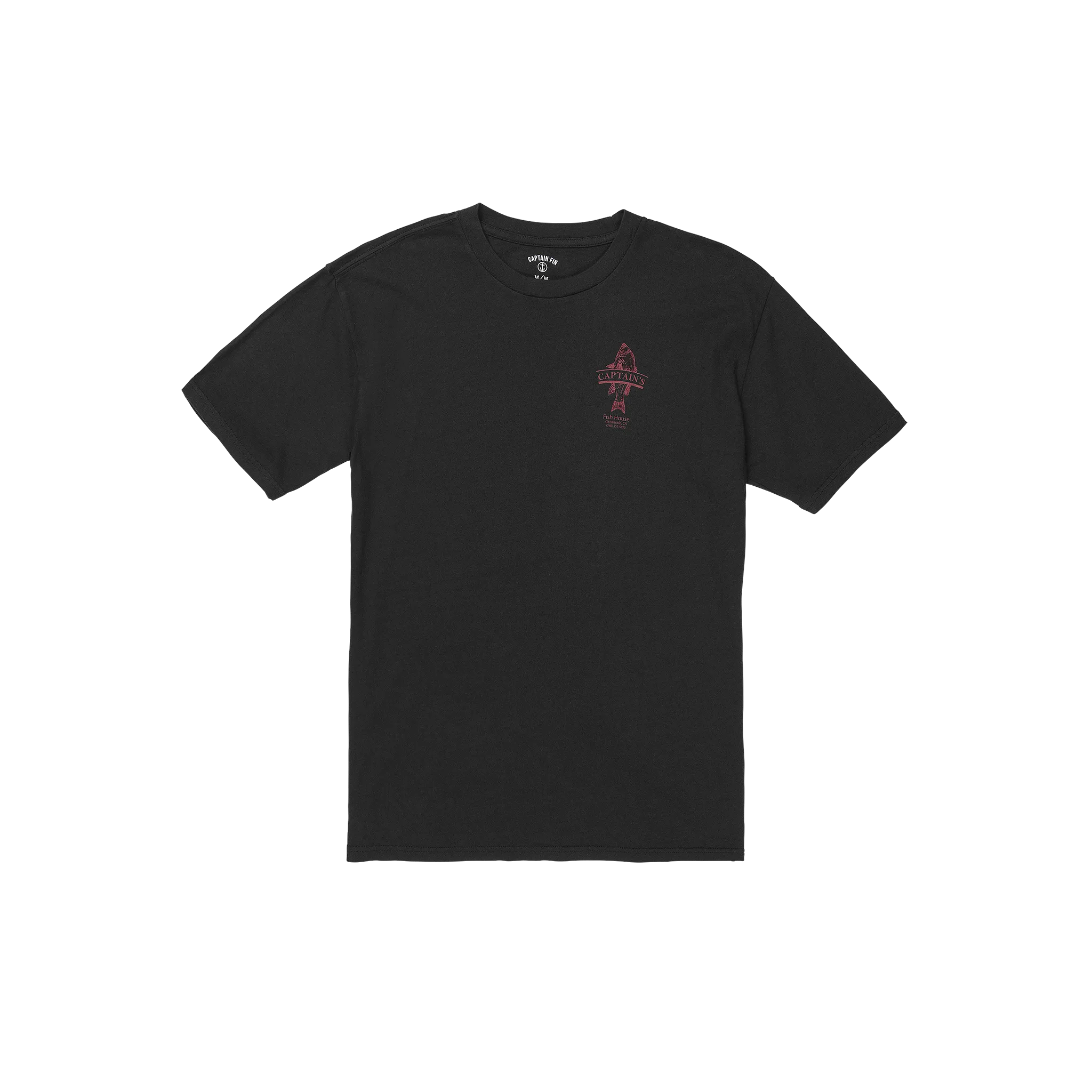 Cap Fish House Short Sleeve Tee - Blk