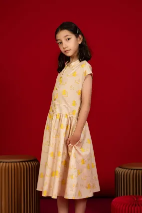 Cara Dress - Yellow Garden