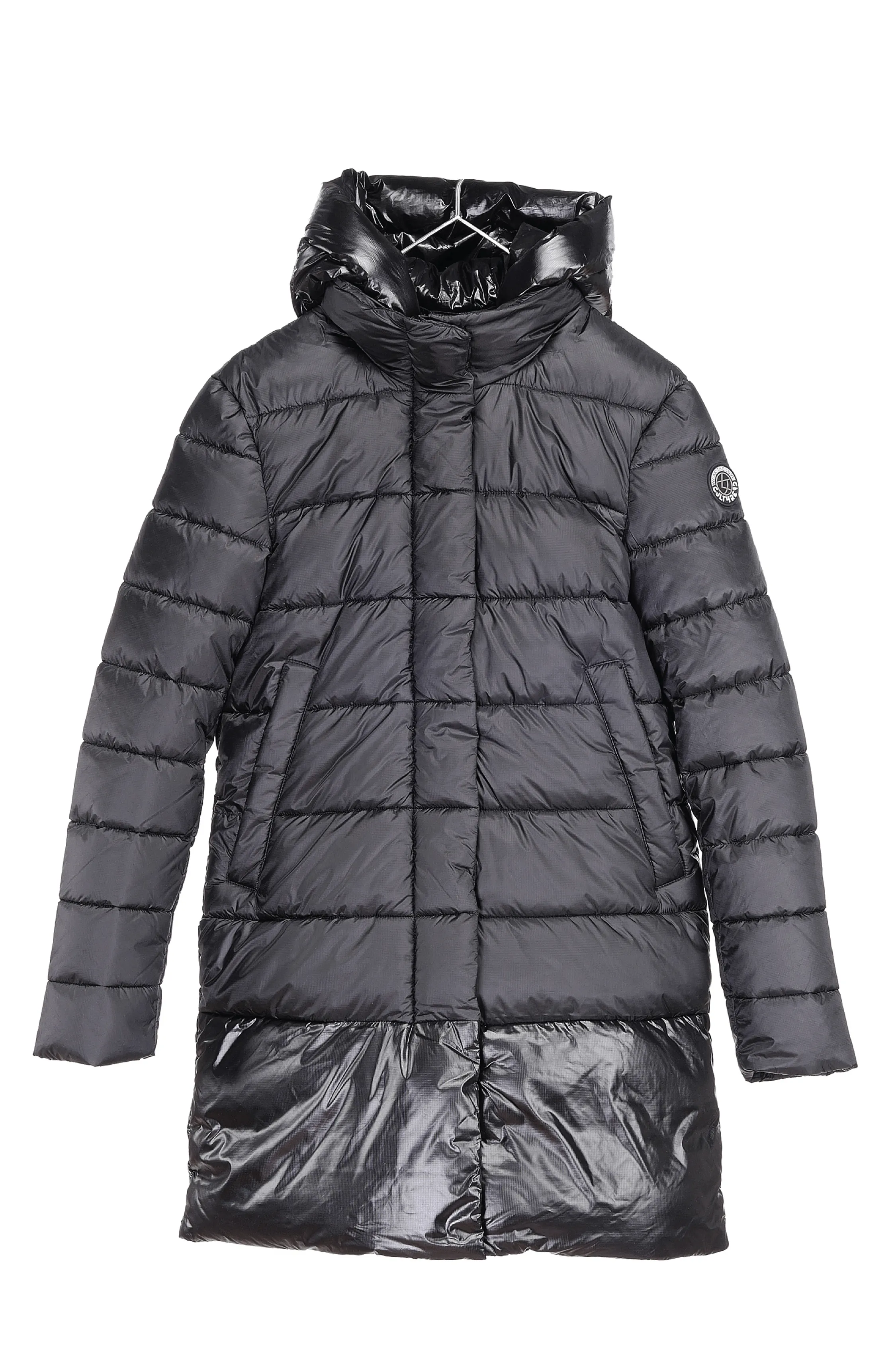 Chepstow Recycled Vegan Long Puffer Jacket | Black