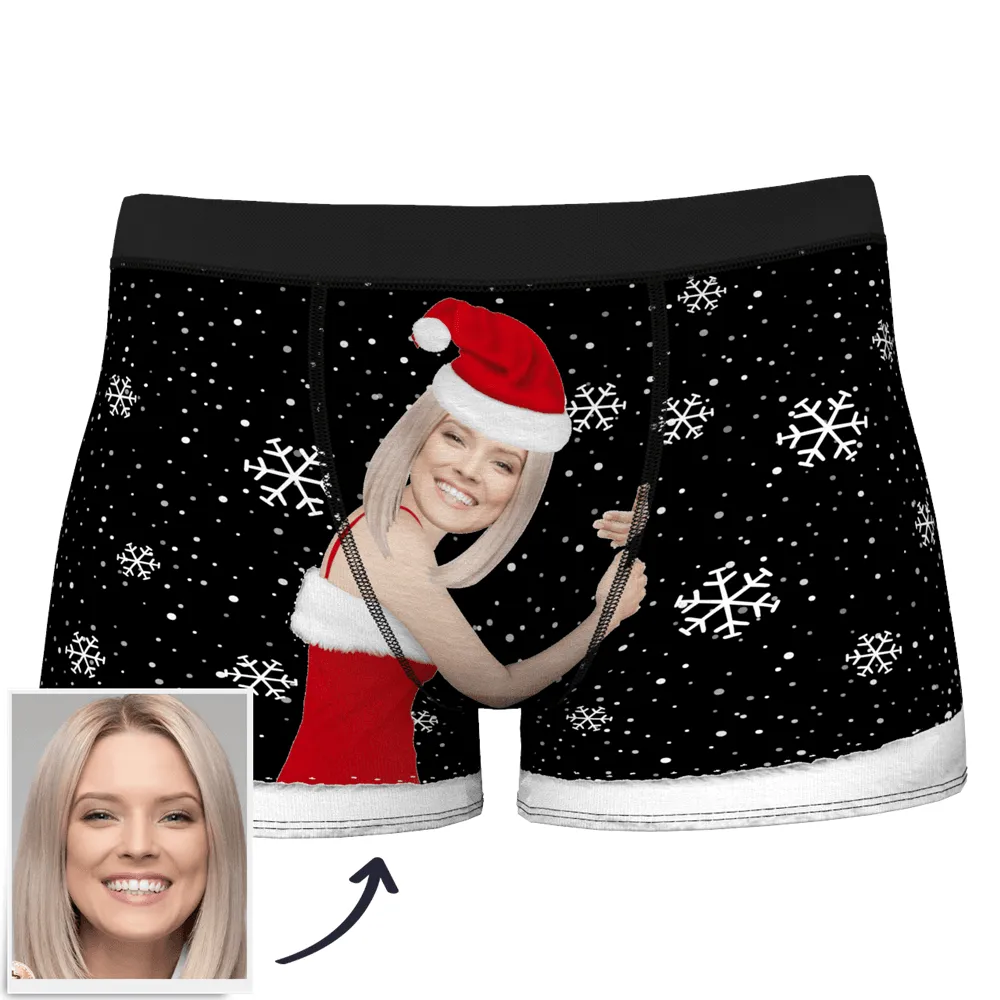 Christmas Gifts Men's Christmas Face on Body Boxer