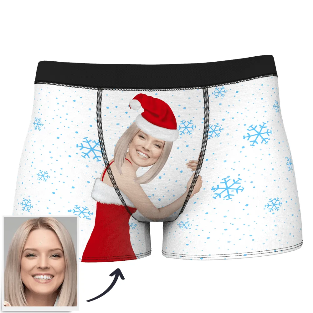 Christmas Gifts Men's Christmas Face on Body Boxer