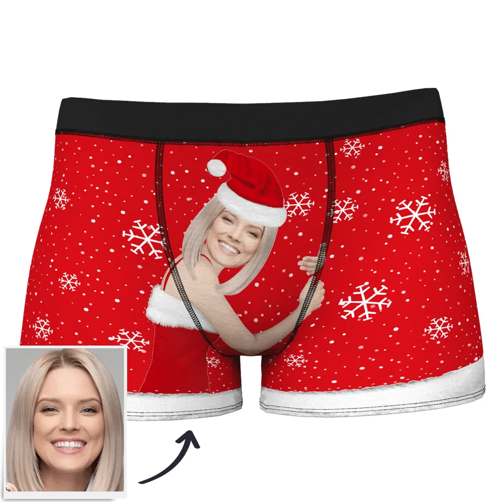 Christmas Gifts Men's Christmas Face on Body Boxer