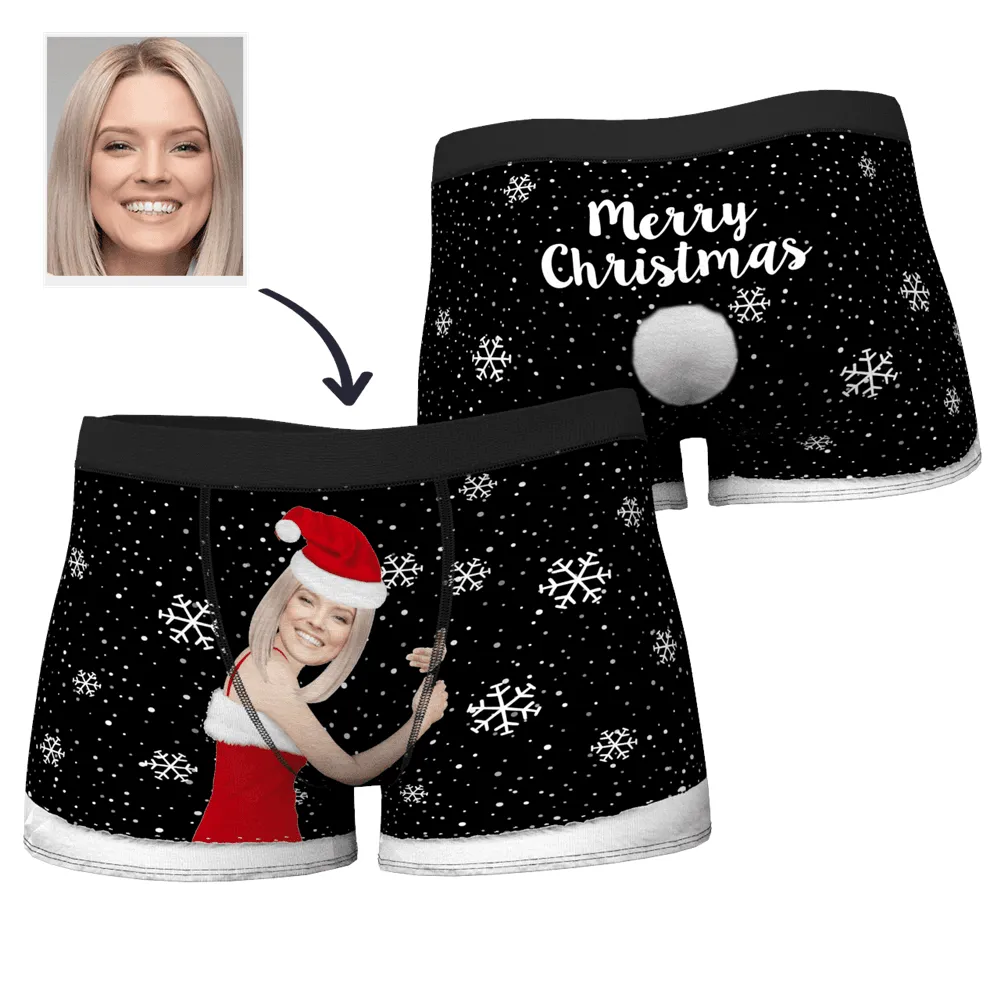 Christmas Gifts Men's Christmas Face on Body Boxer