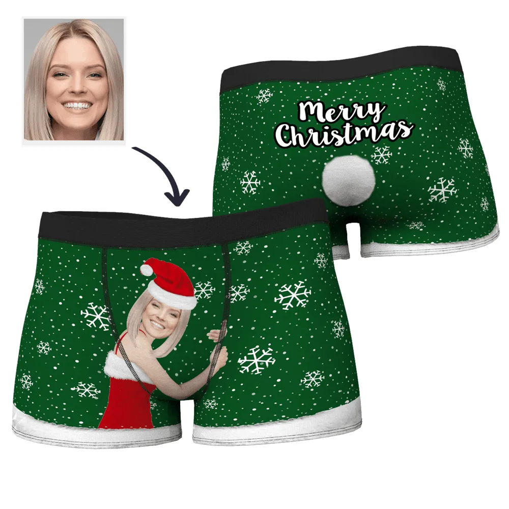 Christmas Gifts Men's Christmas Face on Body Boxer